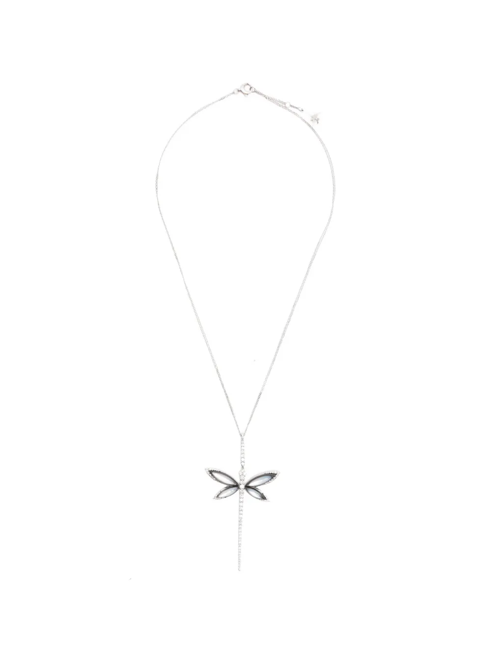 Anapsara Dragonfly diamond necklace - Argento