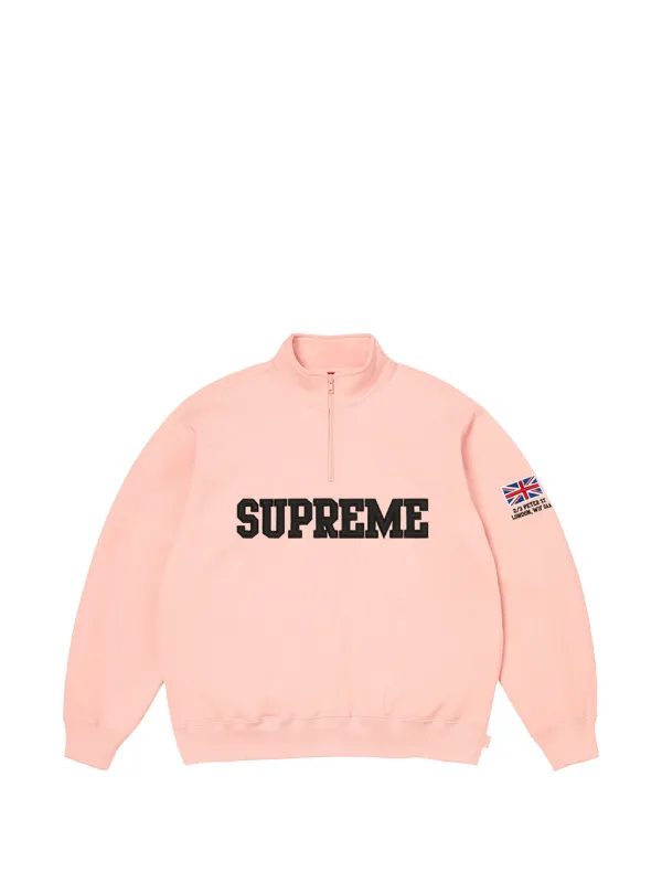 Supreme ハーフジップ スウェットシャツ | ピンク | FARFETCH JP