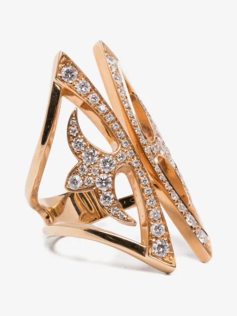 Anapsara diamond rose gold ring