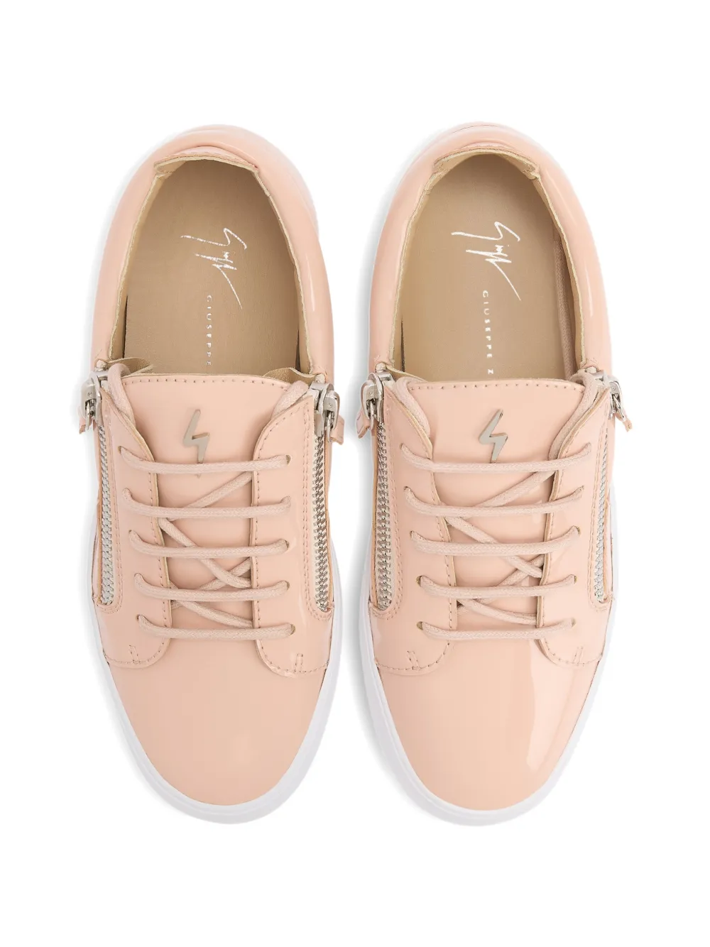 Giuseppe Zanotti Gail sneakers met rits aan de zijkant Roze