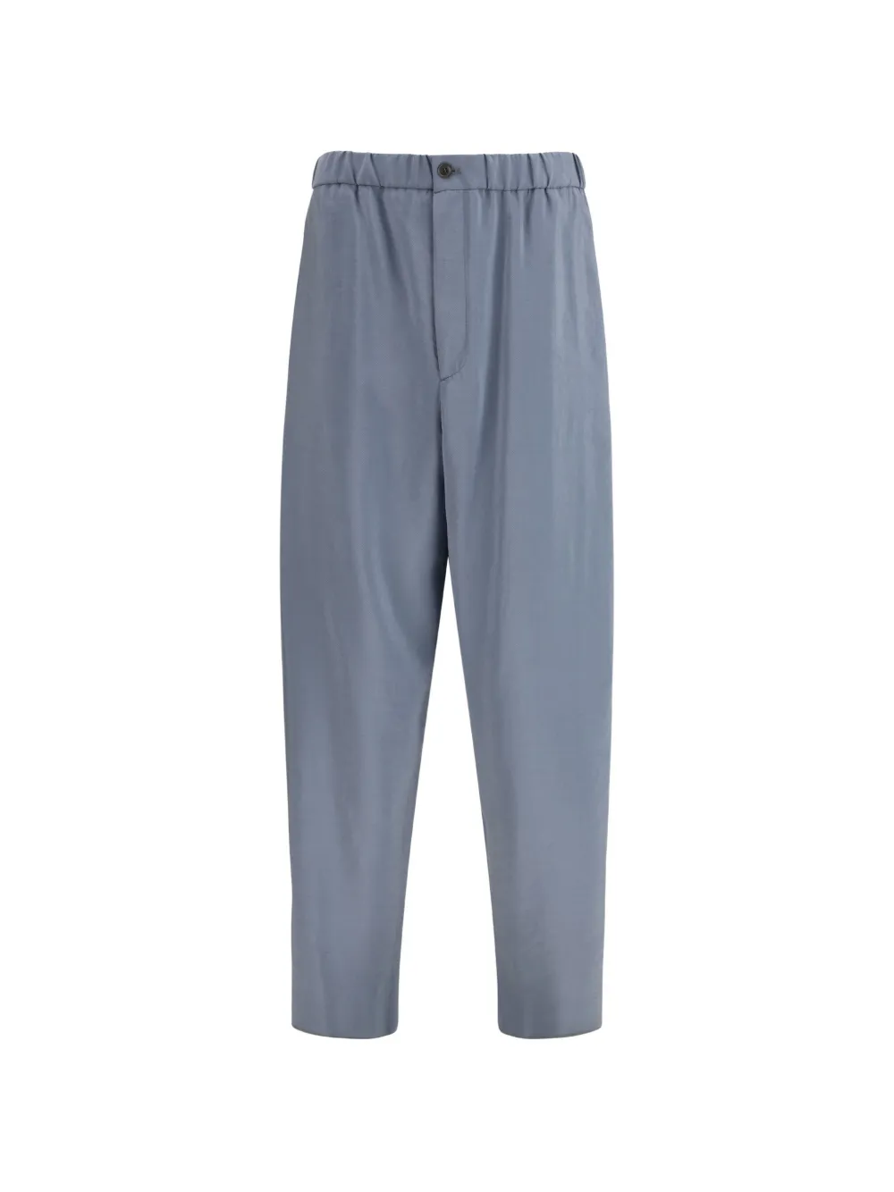 Giorgio Armani wide-leg elasticated tailored trousers - Grigio