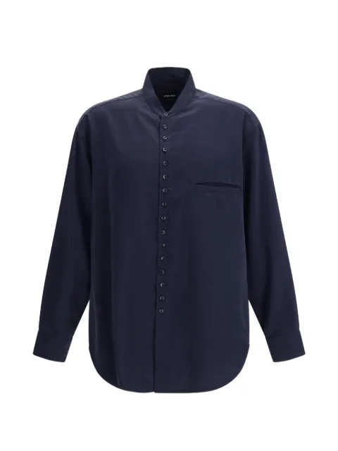 Giorgio Armani band-collar shirt