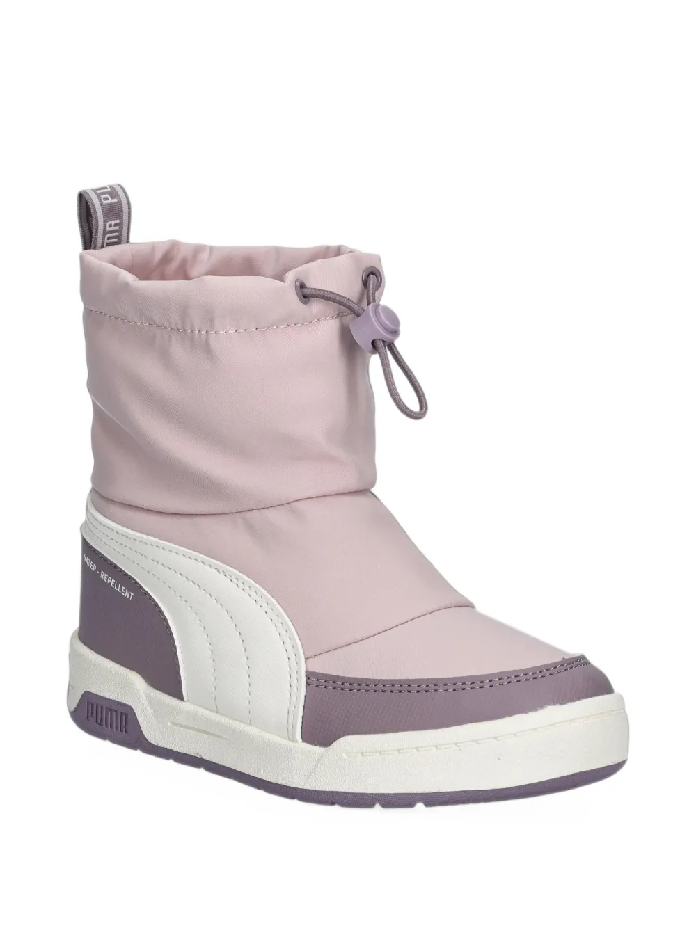 Puma Kids Stivali Multiflex 2 con inserti e chiusura ad alamari - Rosa