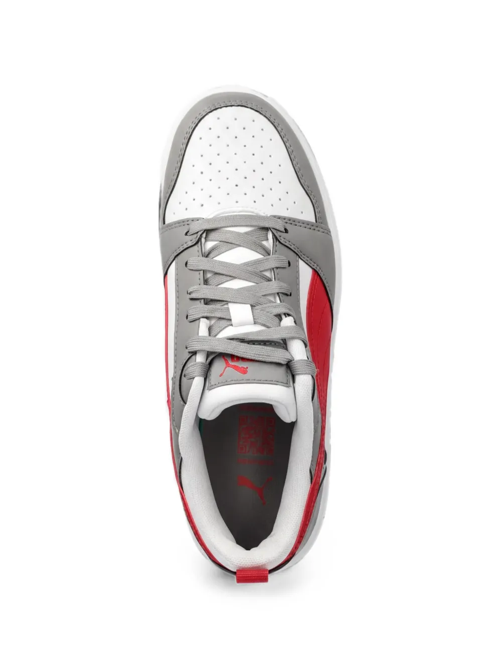  Puma Kids Baskets à Patch Logo - Blanc 