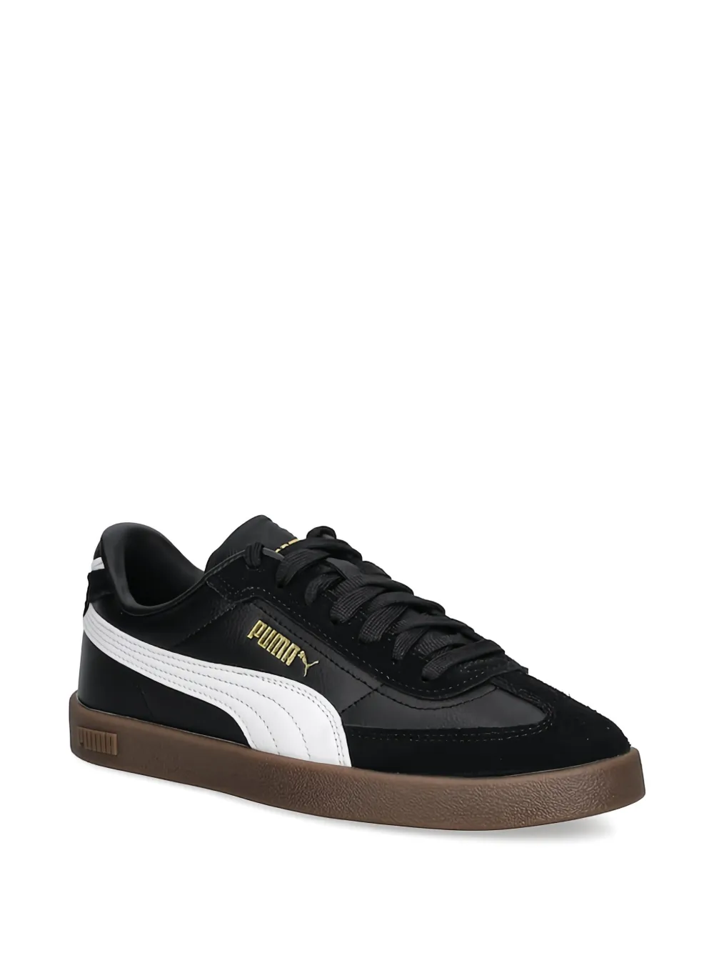 Puma Kids Club II Era suede-panel sneakers Zwart