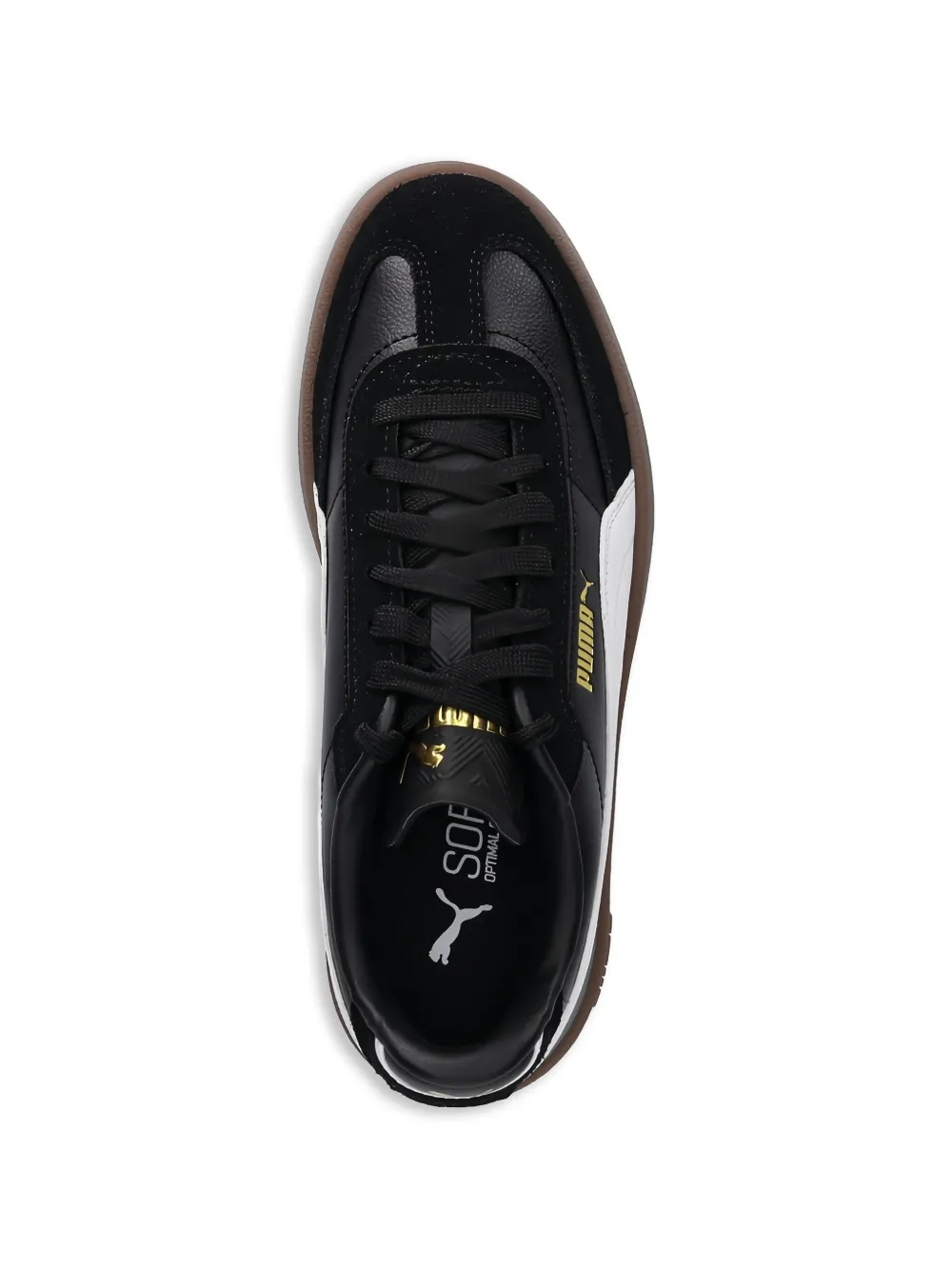 Puma Kids Club II Era suede-panel sneakers Zwart