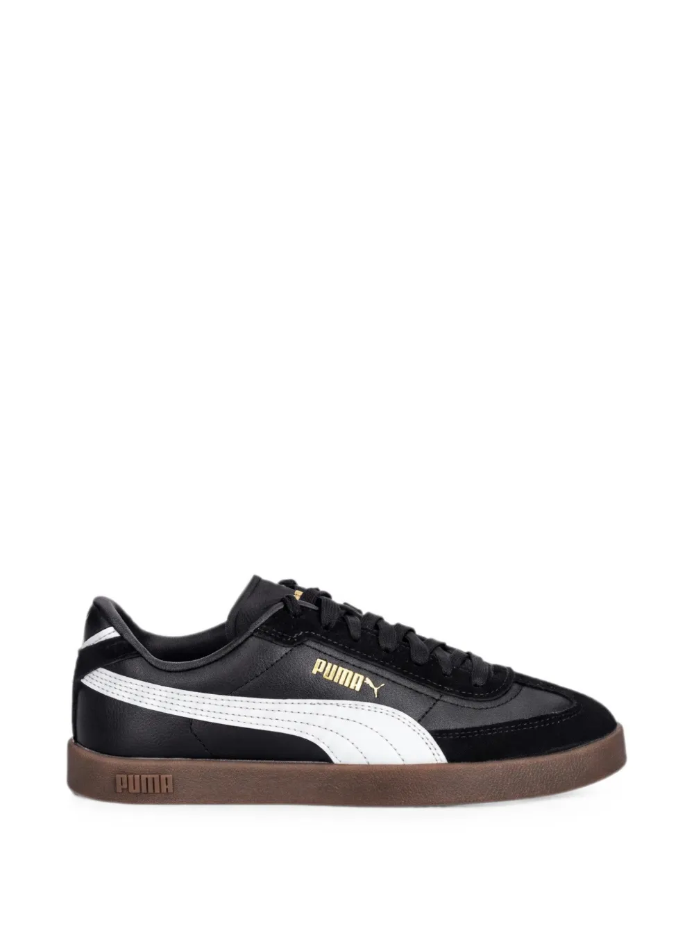 Puma Kids Club II Era sneakers met suède vlak Zwart
