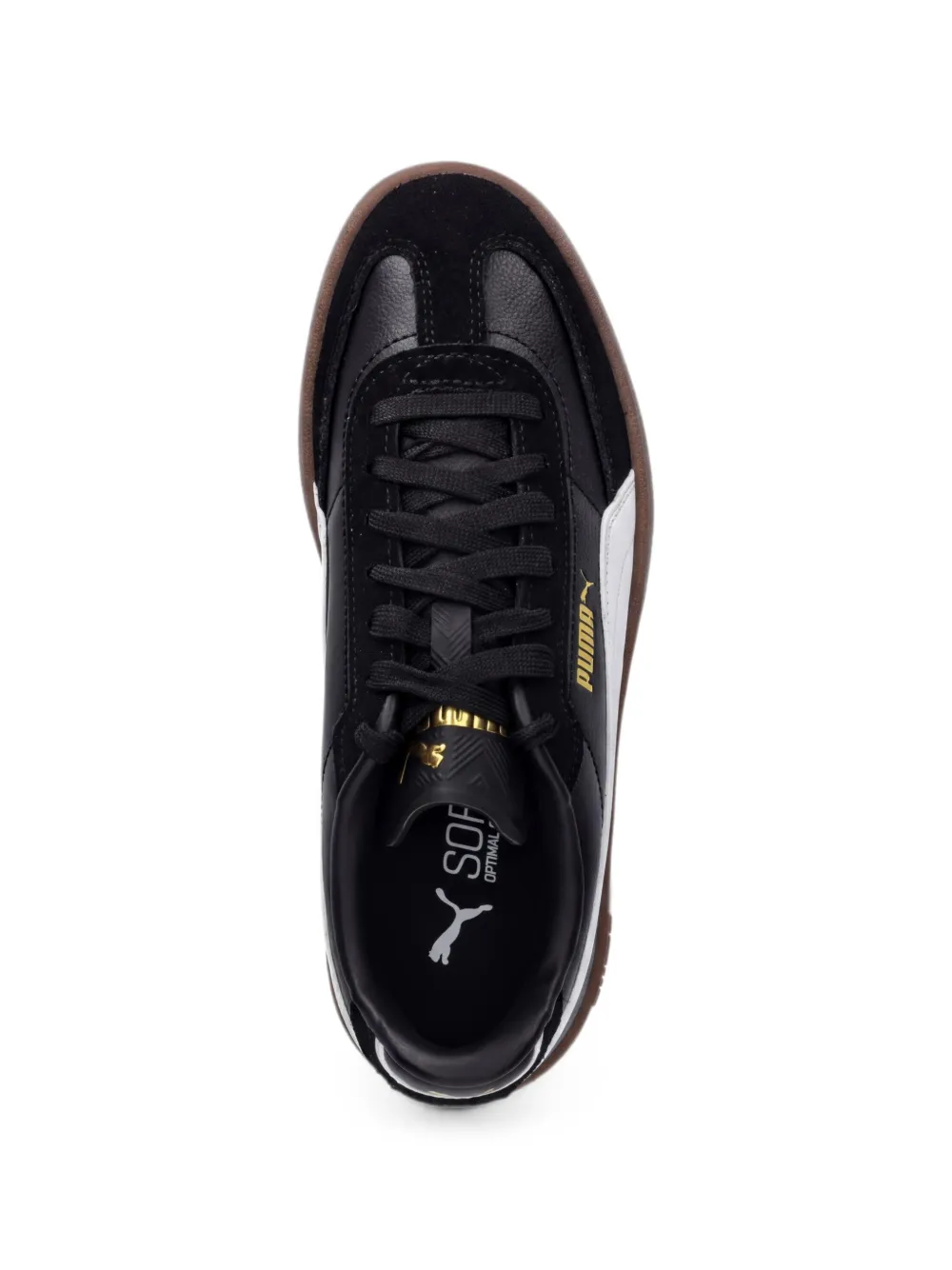 Puma Kids Club II Era sneakers met suède vlak Zwart
