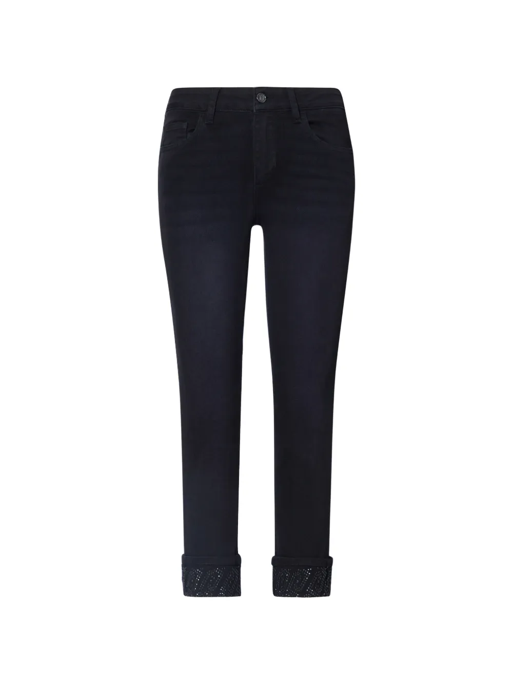 LIU JO rhinestone jeans - Nero