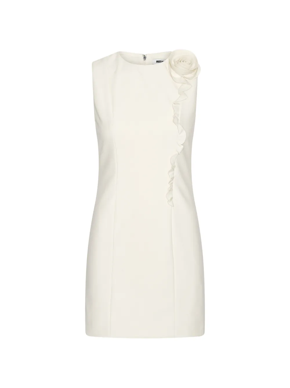 ROTATE BIRGER CHRISTENSEN flower ruffled mini dress - Neutrals