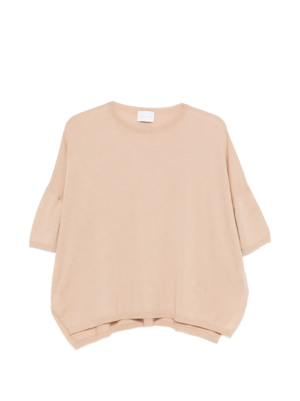Solocascmir short-sleeved T-shirt - Nude