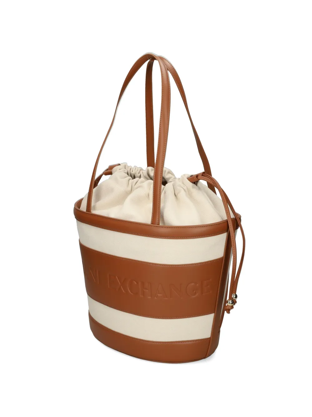  Armani Exchange Drawstring-closure Bucket Bag - Neutrals 