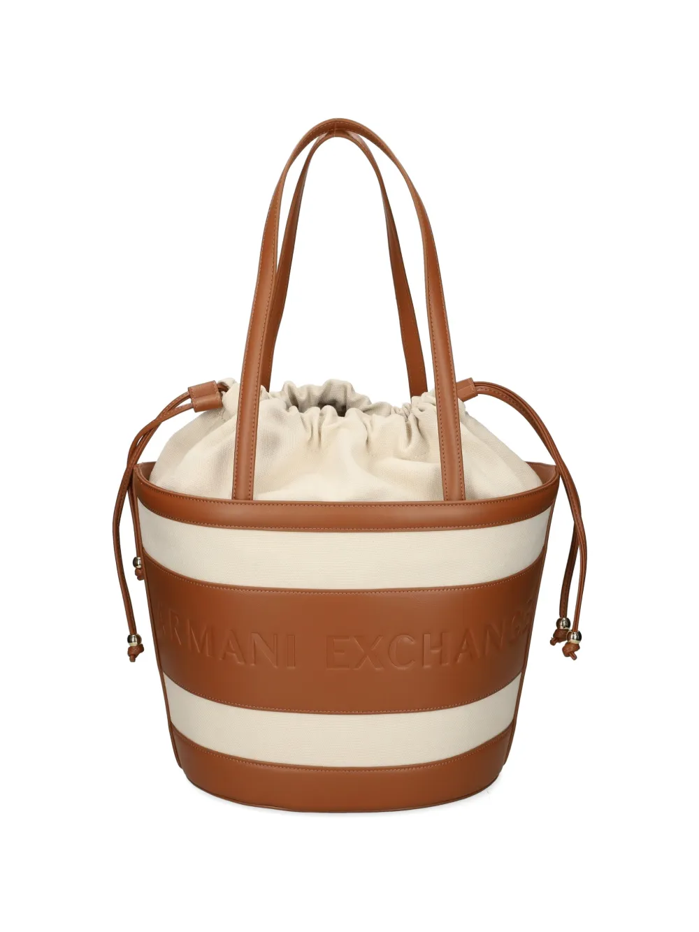 Armani Exchange drawstring-closure bucket bag - Toni neutri