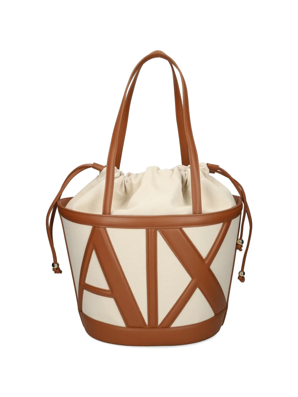  Armani Exchange Drawstring-closure Bucket Bag - Neutrals 