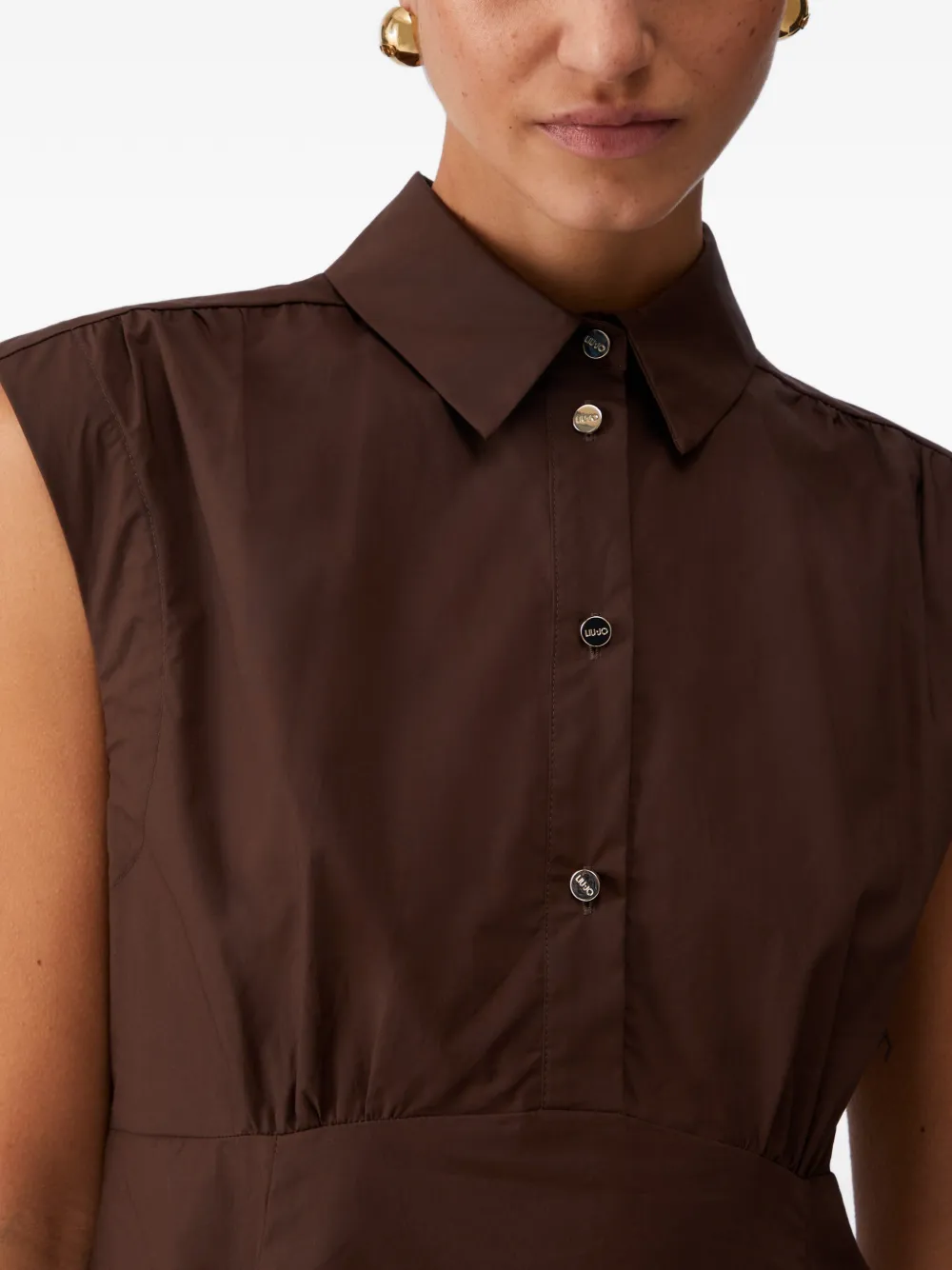 LIU JO Popeline mini-jurk Bruin