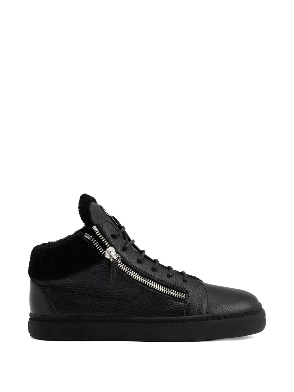 Giuseppe Zanotti Kriss side zippers sneakers - Schwarz