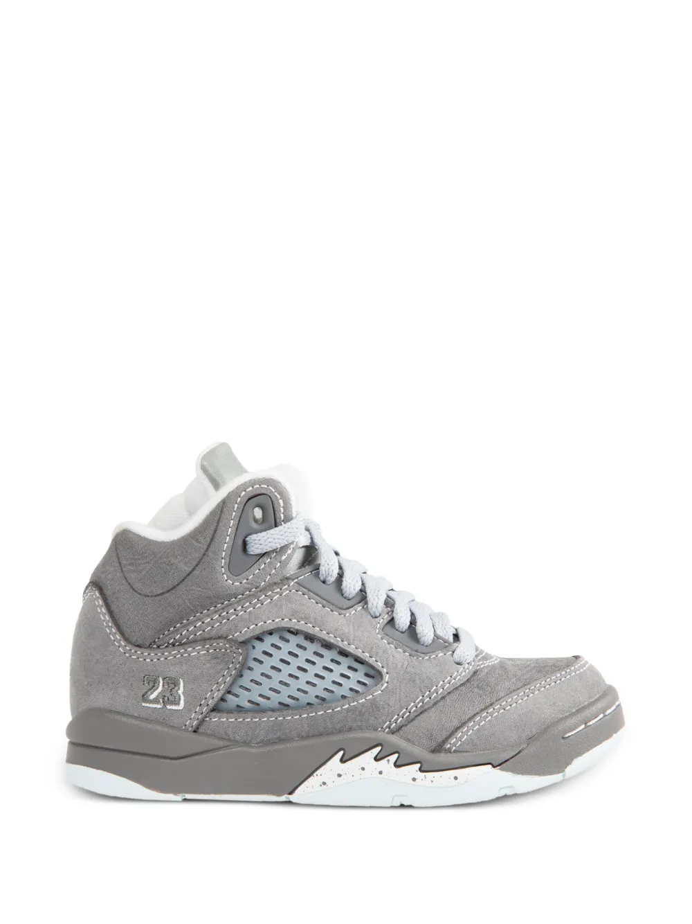 Jordan Kids 5 Retro high-top sneakers Grijs