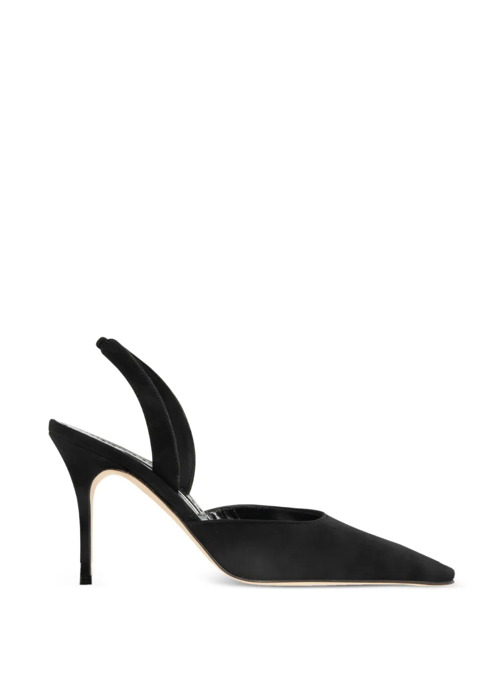 Manolo Blahnik Carolyne slingback pumps met puntige neus Zwart
