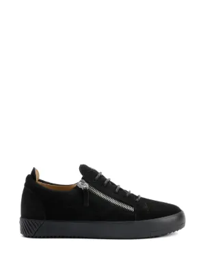 Giuseppe Zanotti Side Zip Detail Sneakers | Black | FARFETCH