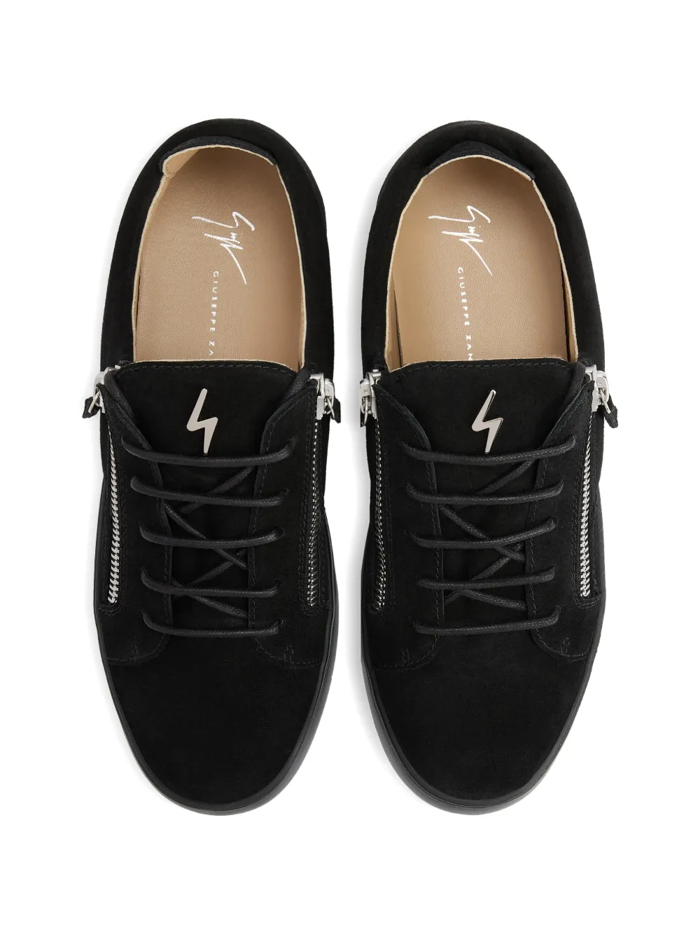 Giuseppe Zanotti Frankie sneakers met rits Zwart