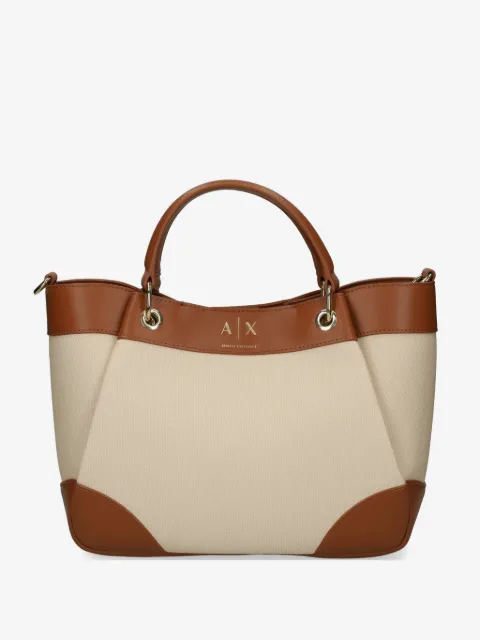 Armani Exchange logo-detail tote bag