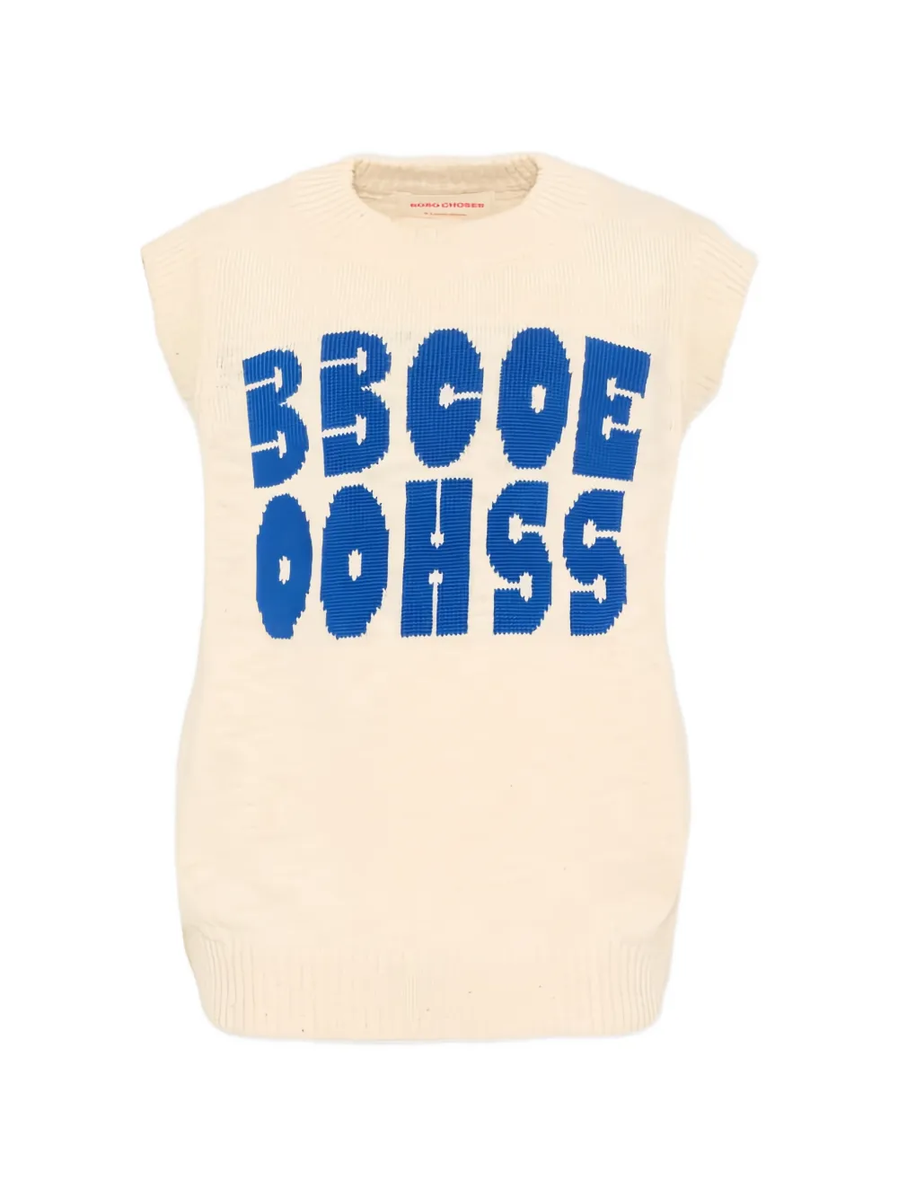 Bobo Choses lettering knitted vest - Toni neutri