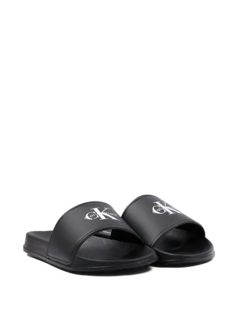 Calvin Klein Kids logo slides sandals