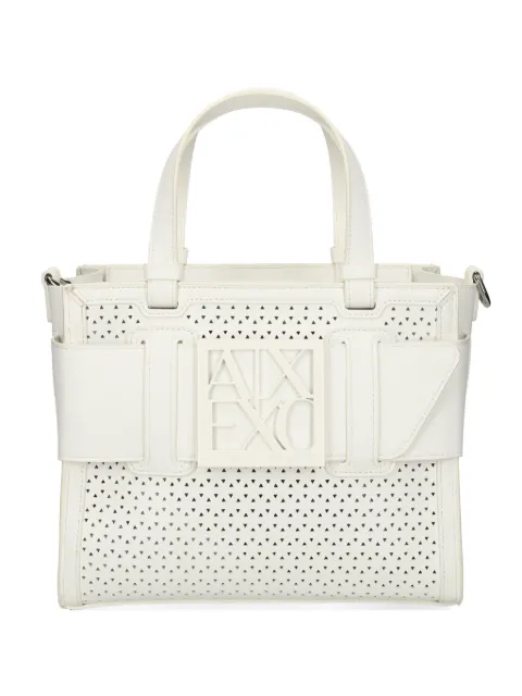 Armani Exchange カットアウト ロゴ ハンドバッグ