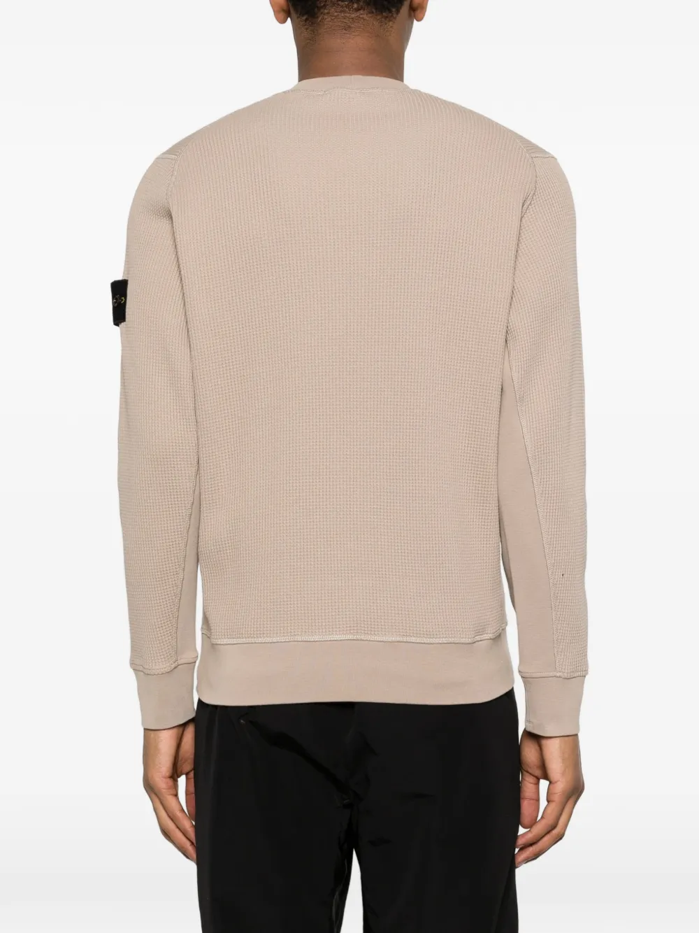 waffle-knit sweatshirt