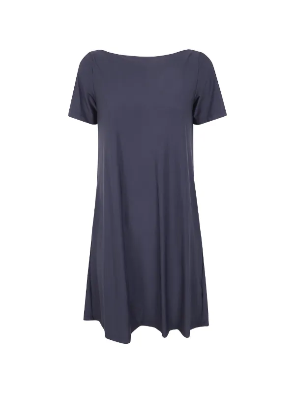boat neck shirt dress Boat Neck Long Sleeve Ruched Top Maxi Dress