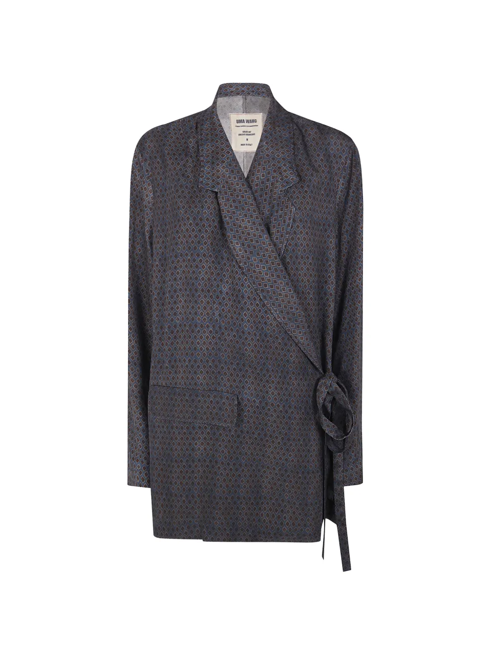 Uma Wang Giacca con nodo - Blu