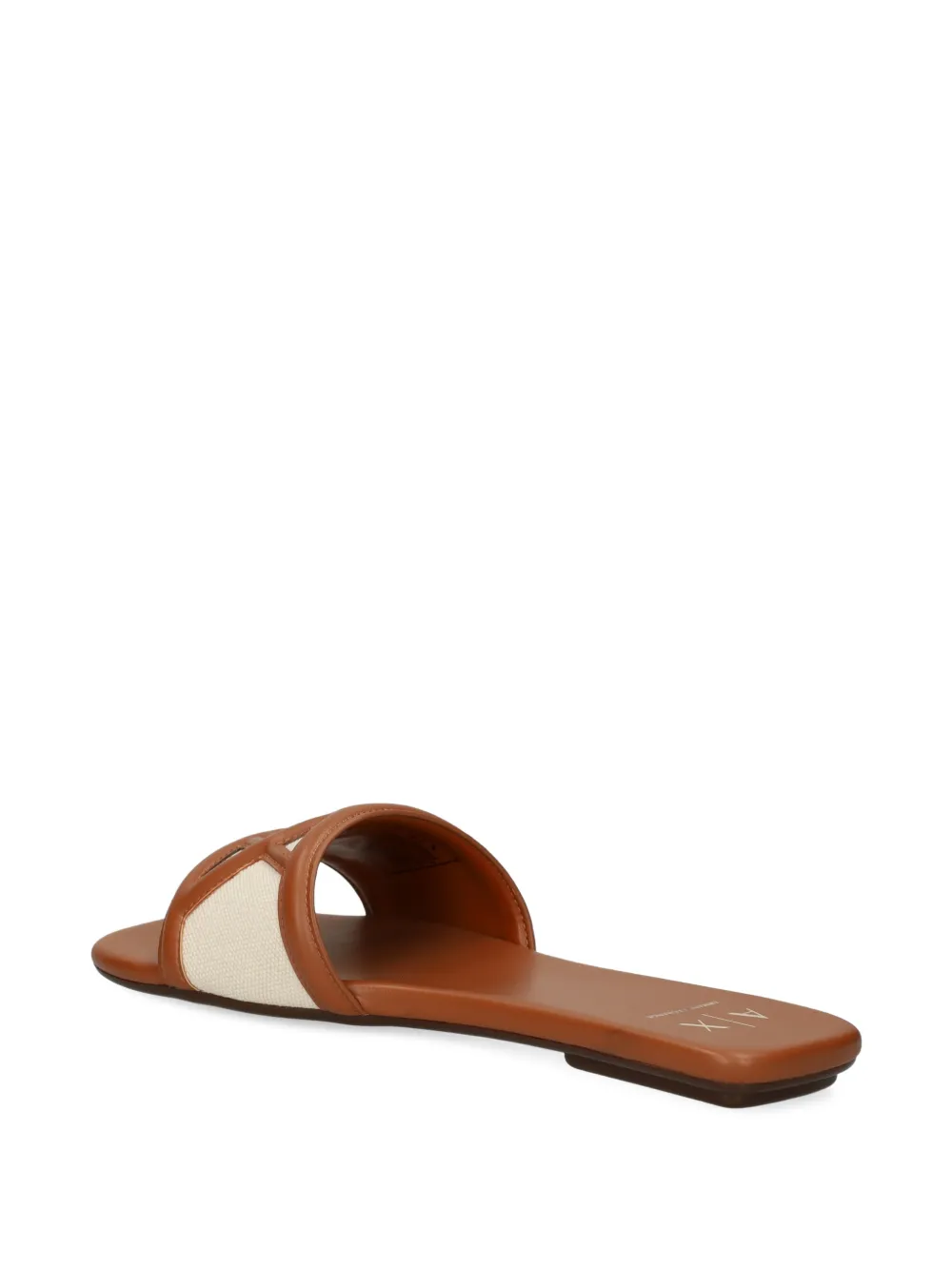 Armani Exchange Sandalen met logodetail Beige