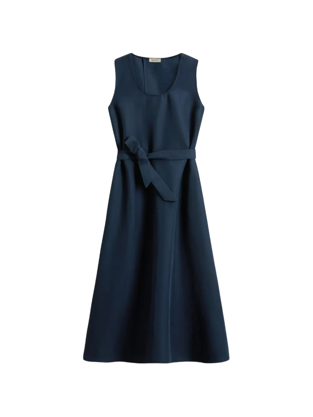 Woolrich belted round-neck midi dress - Blu