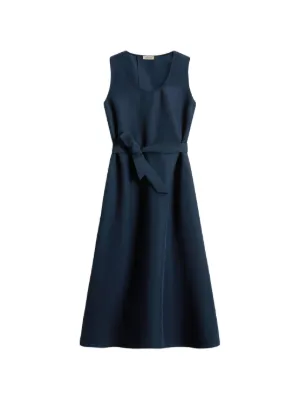 navy blue dress for baby girl Aspesi Stretch-Cotton A-Line Dress