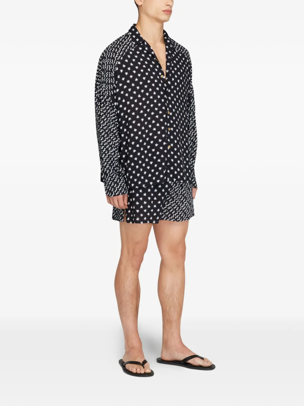 Donde Esteban Shorts met print Zwart