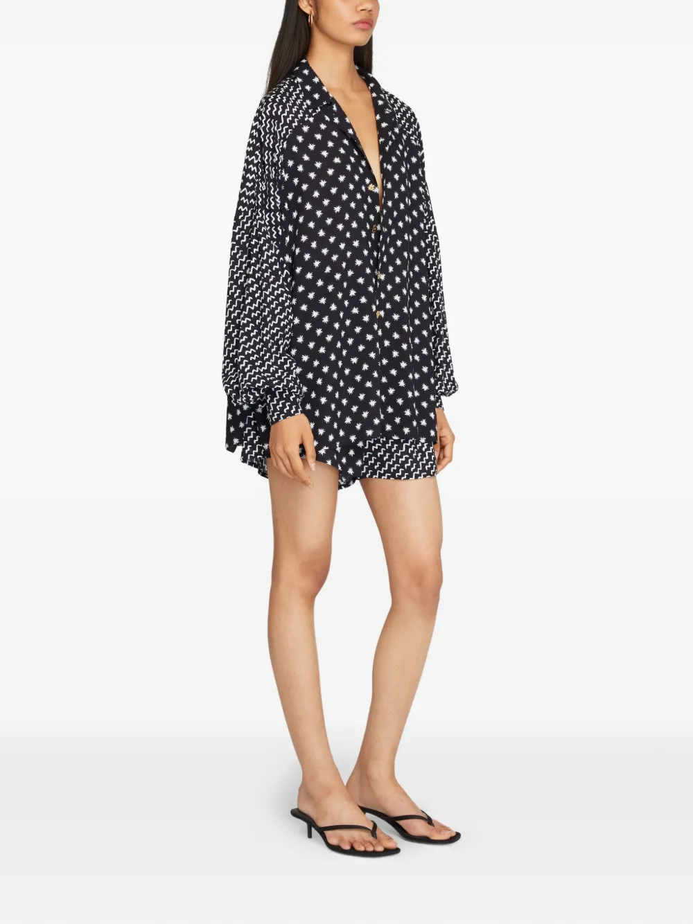 Donde Esteban Shorts met print Zwart