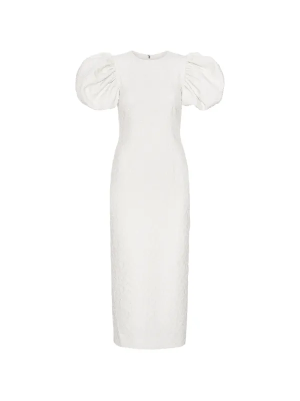 rotate off shoulder dress Rotate By Birger Christensen Floral Appliqu Off-shoulder Maxi Dress