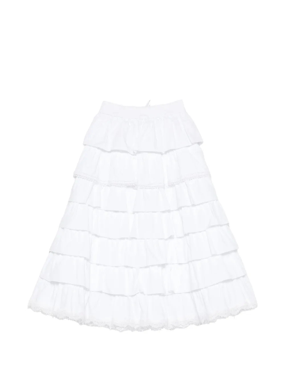  Ermanno Scervino Junior Ruffled Skirt - White 