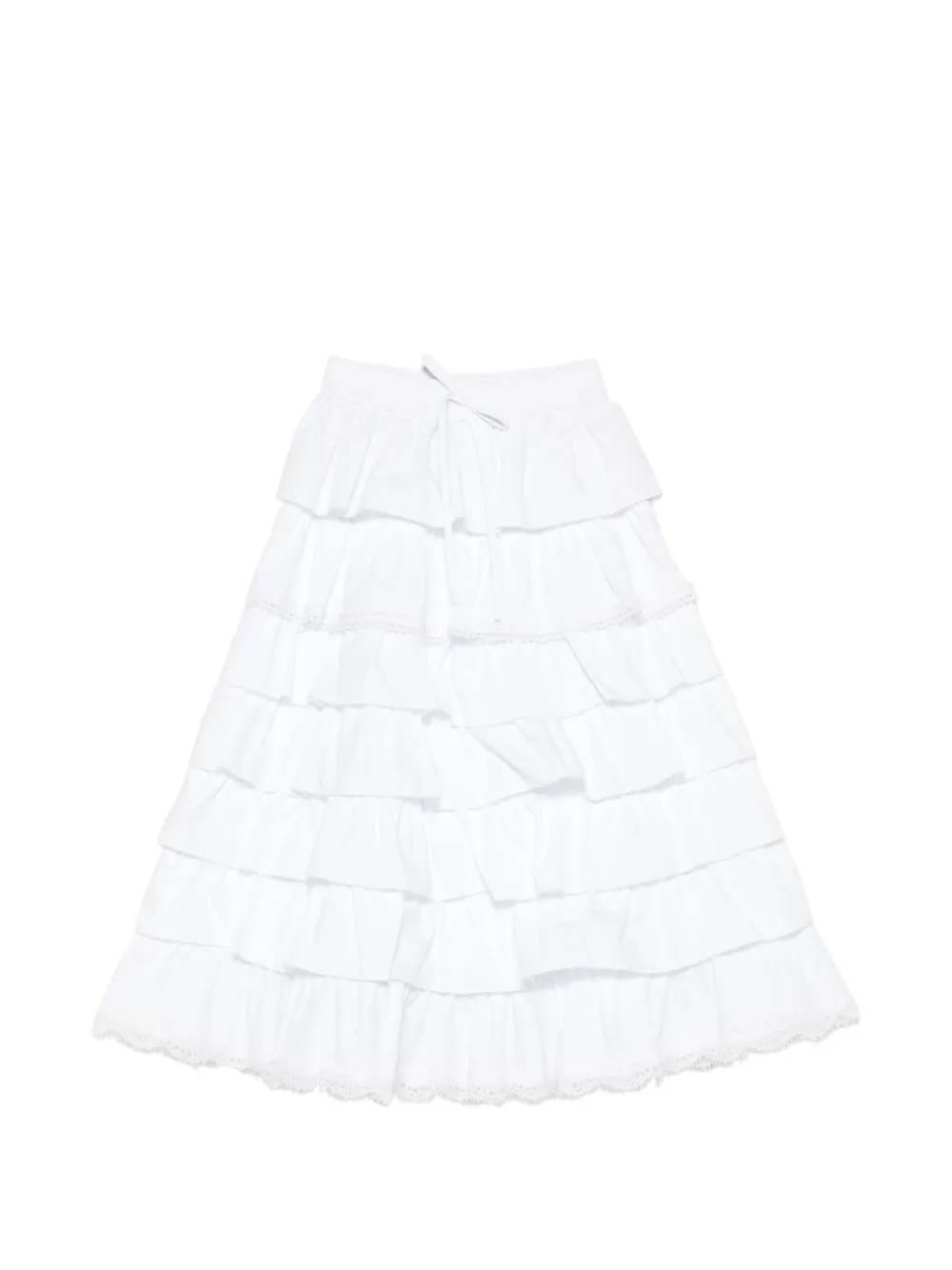 Ermanno Scervino Junior ruffled skirt - Bianco