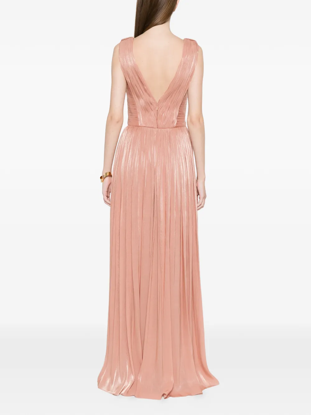 Costarellos Geplooide maxi-jurk Roze