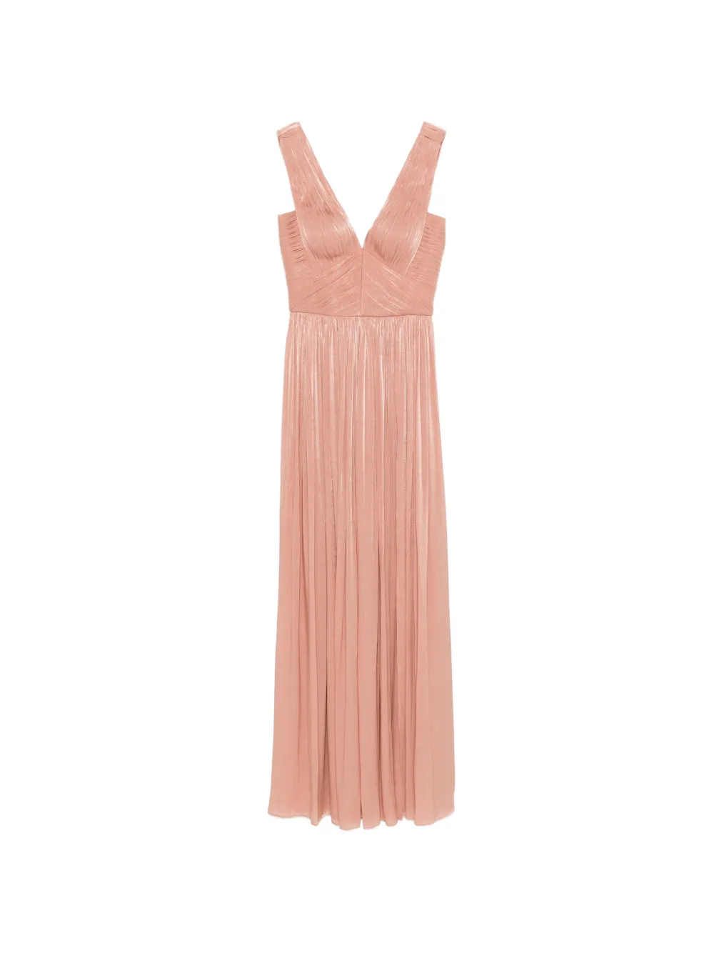 Costarellos V-neck pleated maxi dress - Rosa