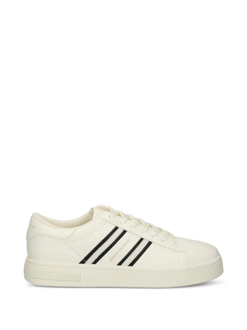 Armani Exchange stripe-detail sneakers - Bianco