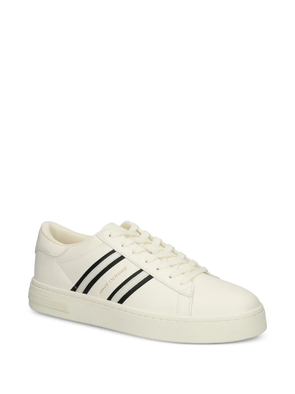 Armani Exchange Sneakers met streep Wit