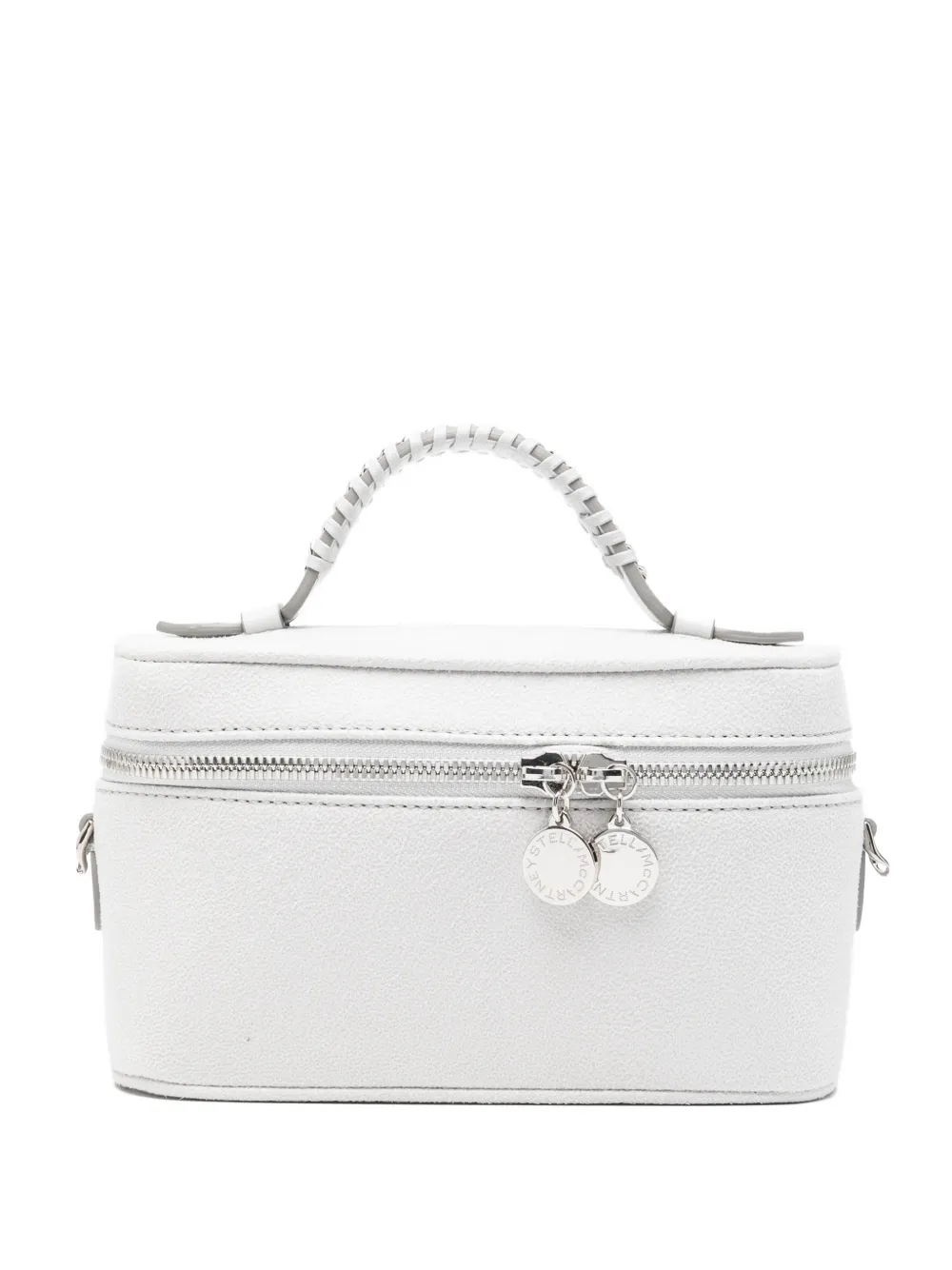 Stella McCartney braided top handle tote bag - Grigio