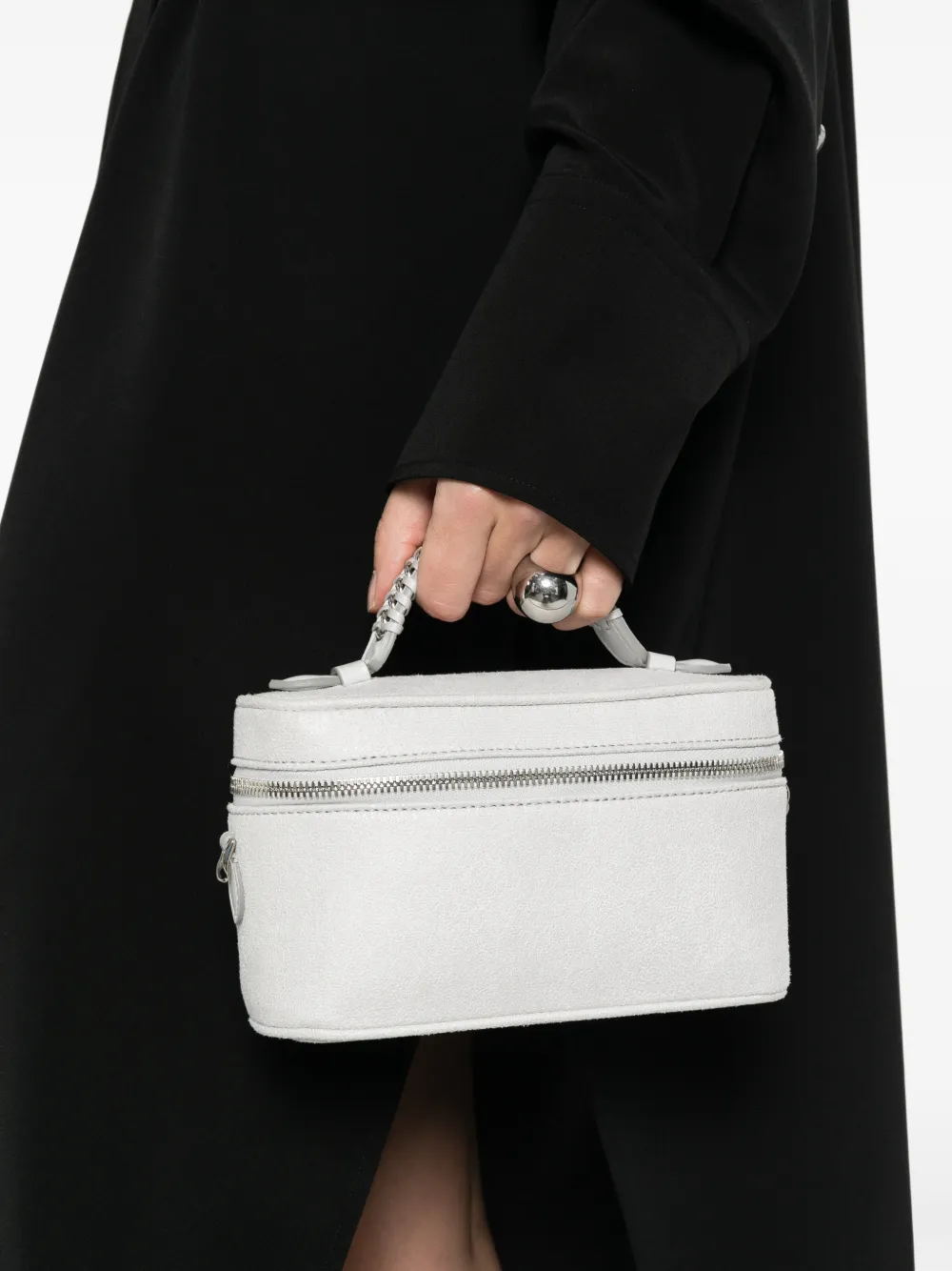 Stella McCartney Shopper met gevlochten handvat Grijs