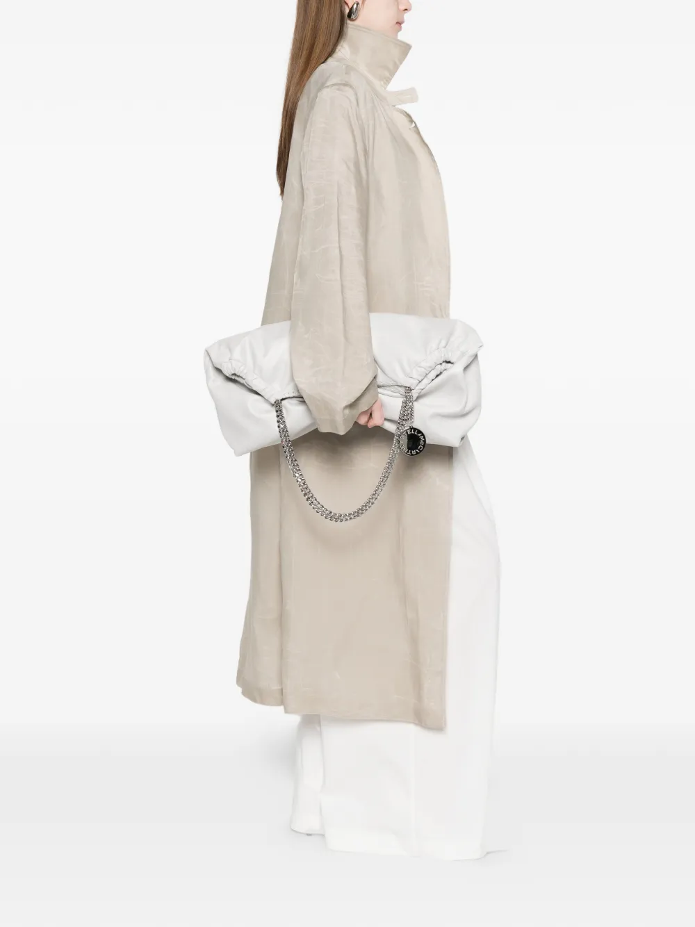 Stella McCartney Falabella shopper met kettingbandje Grijs