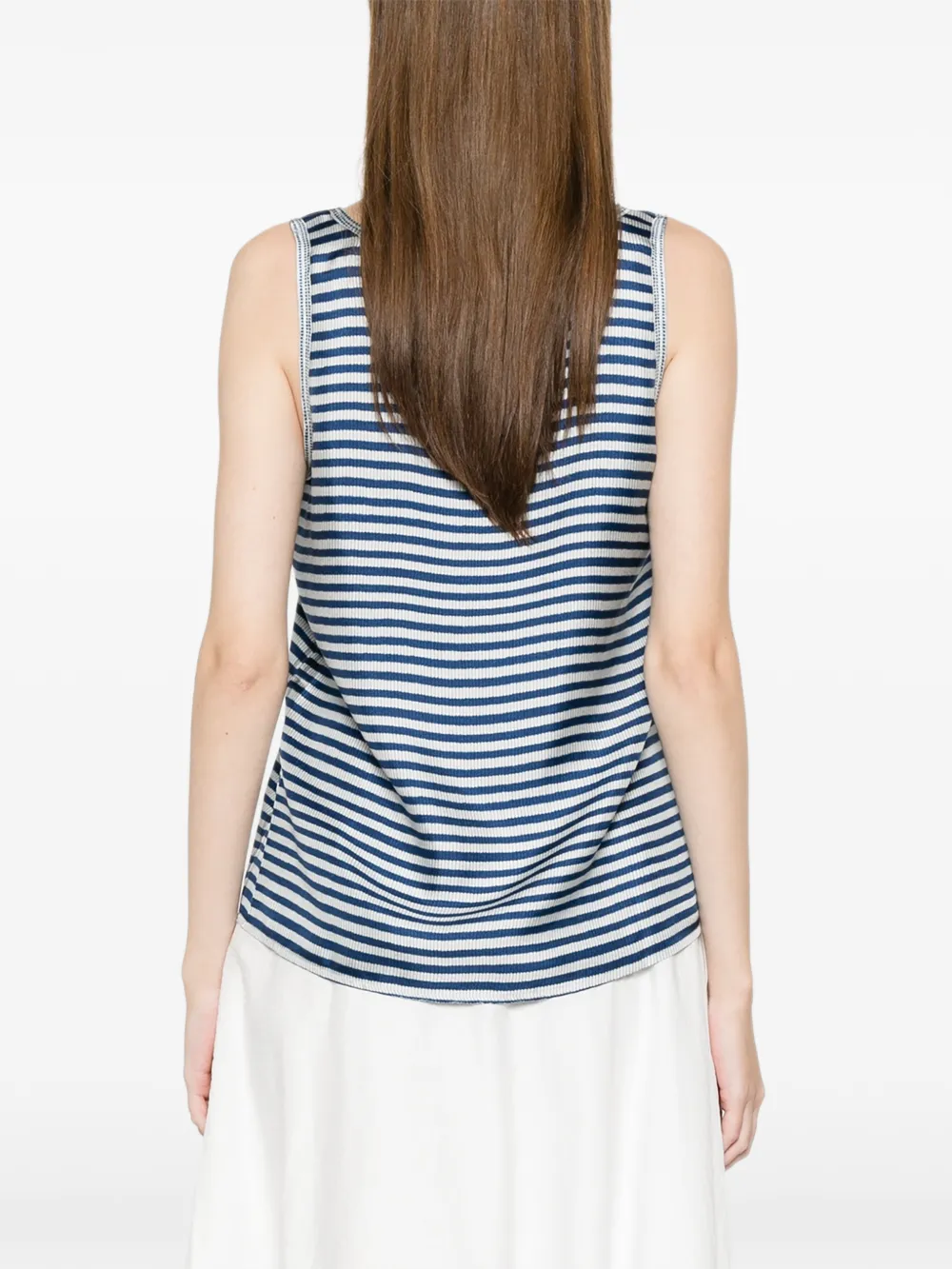 Pierre-Louis Mascia Aloe gestreepte top Blauw