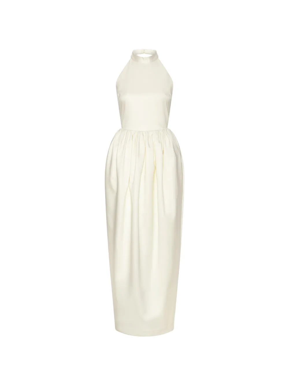 ROTATE BIRGER CHRISTENSEN halterneck satin maxi dress - Toni neutri