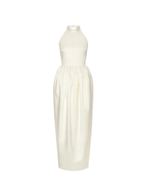 ROTATE BIRGER CHRISTENSEN halterneck satin maxi dress