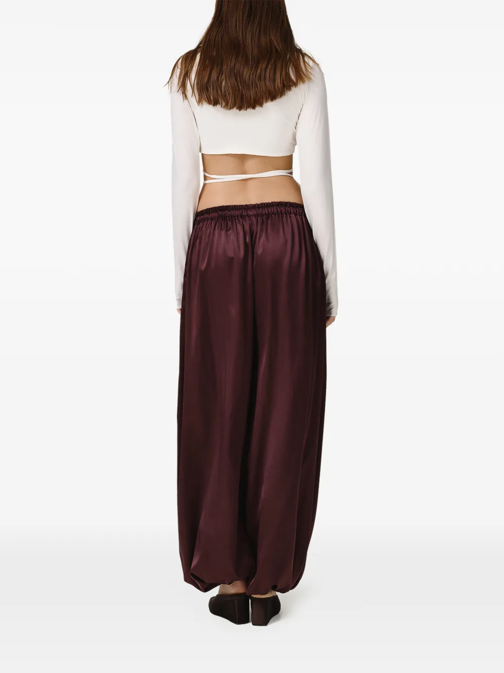  Pnk Tie-detail Top - White 